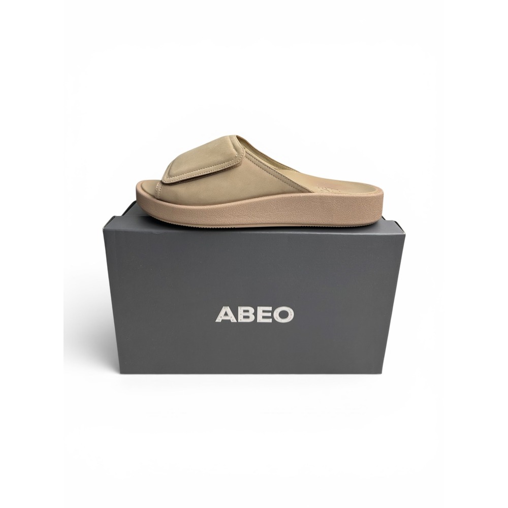 ABEO Paseo Slide Cuban Sand Leather Platform Sandals Womens 11